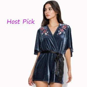 Flying Tomato Boho Velvet Romper